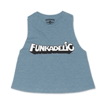 Funkadelic White Logo Racerback Crop Top - Women's