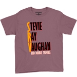 Stevie Ray Vaughan Tilted Double Trouble Youth T-Shirt - Lightweight Vintage Children & Toddlers