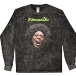 Funkadelic Maggot Brain Album Cover Long Sleeve T-Shirt - Black Mineral Wash