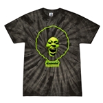 Graphic Green Wash Funkadelic Maggot Brain Tie-Dye T-Shirt - Black