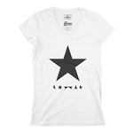 David Bowie Blackstar Album Cover V-Neck T Shirt - Women's