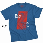 CLEARANCE - XLT BLUE Miles at the Monterey Jazz Fest 1964 T-Shirt - Men's Big & Tall