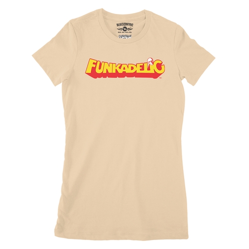 Red Funkadelic Logo Ladies T Shirt - Relaxed Fit - ladiessanddune