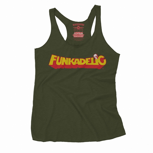 Red Funkadelic Logo Racerback Tank - Women