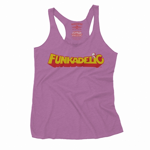 Red Funkadelic Logo Racerback Tank - Women