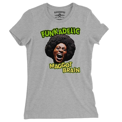 Graphic Funkadelic Maggot Brain Ladies T Shirt - Relaxed Fit - ladiesathleticheather