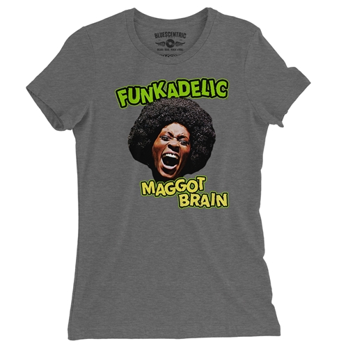 Graphic Funkadelic Maggot Brain Ladies T Shirt - Relaxed Fit - ladiesdeepheather