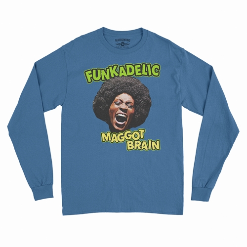 Graphic Funkadelic Maggot Brain Long Sleeve T-Shirt - longsleeveblue