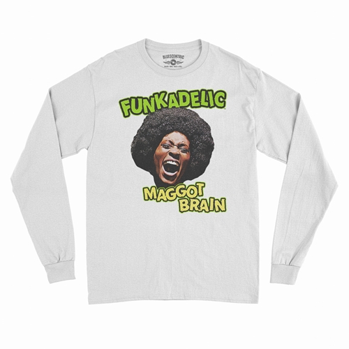 Graphic Funkadelic Maggot Brain Long Sleeve T-Shirt - longsleevewhite