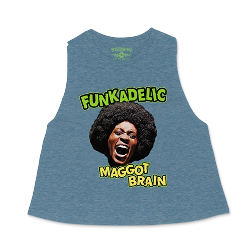 Graphic Funkadelic Maggot Brain Racerback Crop Top - Women