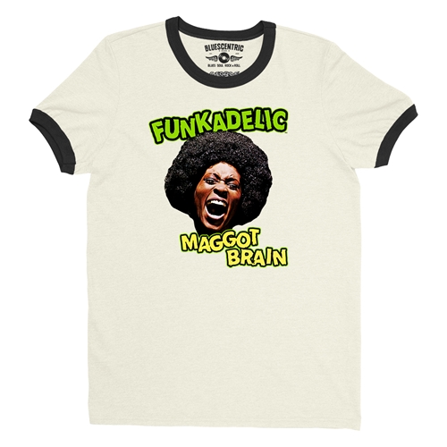 Graphic Funkadelic Maggot Brain Ringer T-Shirt - ringernaturalblacktrim