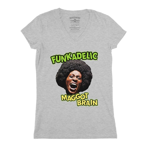 Graphic Funkadelic Maggot Brain V-Neck T Shirt - Women