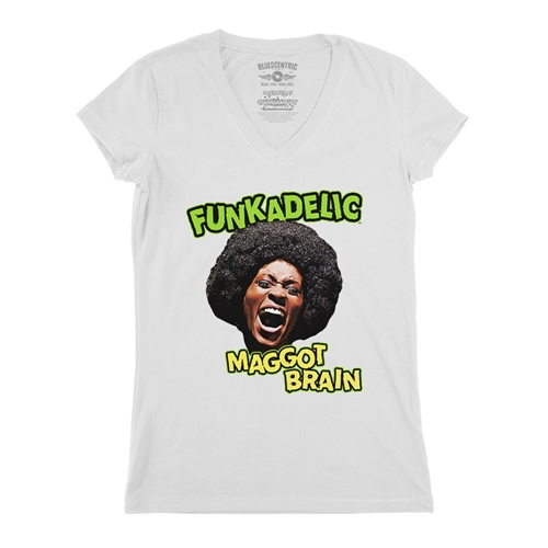 Graphic Funkadelic Maggot Brain V-Neck T Shirt - Women