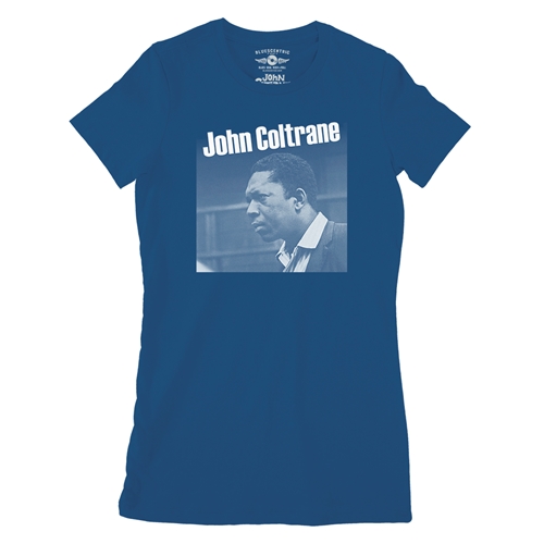 Graphic John Coltrane Ladies T Shirt - Relaxed Fit - ladiesblue