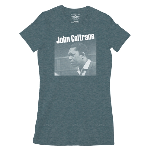 Graphic John Coltrane Ladies T Shirt - Relaxed Fit - ladiesheatherdeepteal