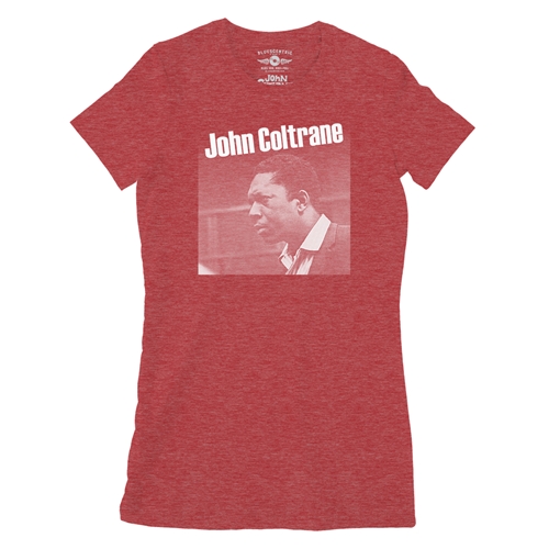 Graphic John Coltrane Ladies T Shirt - Relaxed Fit - ladiesheatherred