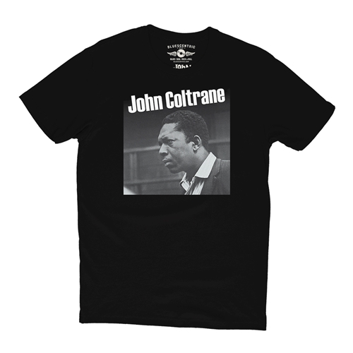 Graphic John Coltrane T-Shirt - Lightweight Vintage Style - vintageblack