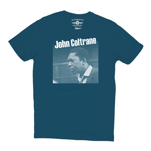 Graphic John Coltrane T-Shirt - Lightweight Vintage Style - vintagedeepteal