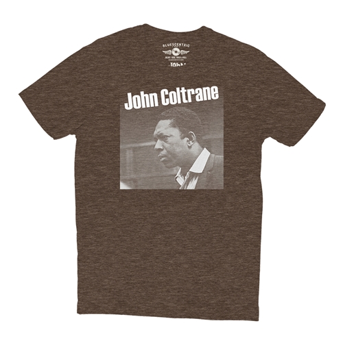 Graphic John Coltrane T-Shirt - Lightweight Vintage Style - vintageheatherbrown