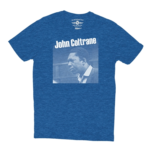 Graphic John Coltrane T-Shirt - Lightweight Vintage Style - vintageheatherroyalblue