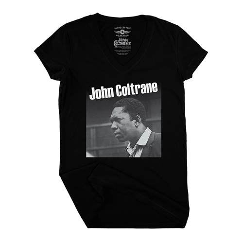 Graphic John Coltrane V-Neck T Shirt - Women