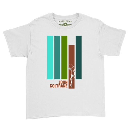 John Coltrane Jazz Youth T-Shirt - Lightweight Vintage Children - youthwhite