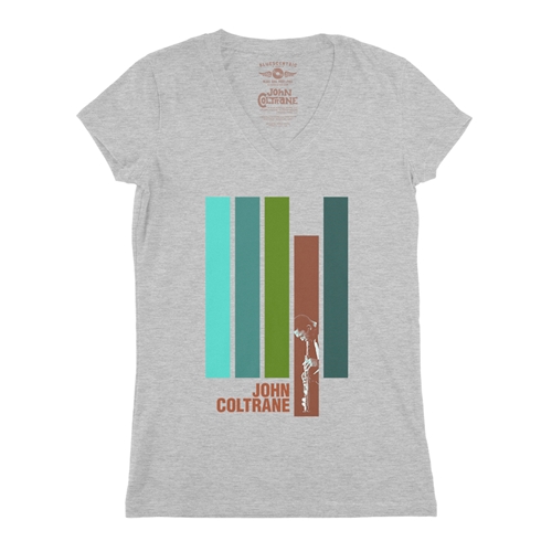 John Coltrane Jazz V-Neck T Shirt - Women