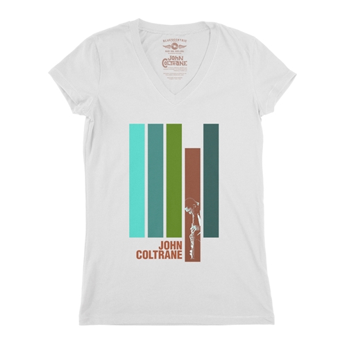 John Coltrane Jazz V-Neck T Shirt - Women