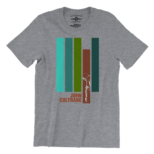 John Coltrane Jazz T-Shirt - Lightweight Vintage Style - vintageathleticheather