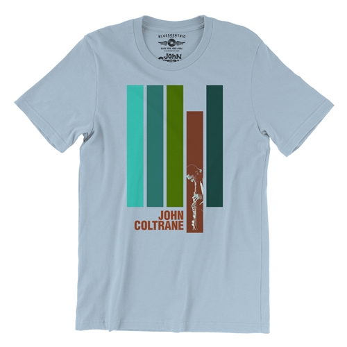 John Coltrane Jazz T-Shirt - Lightweight Vintage Style - vintagethrowbackblue