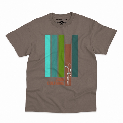 John Coltrane Jazz T-Shirt - Classic Heavy Cotton - classictaupe