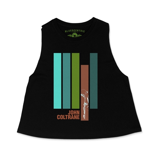 John Coltrane Jazz Racerback Crop Top - Women