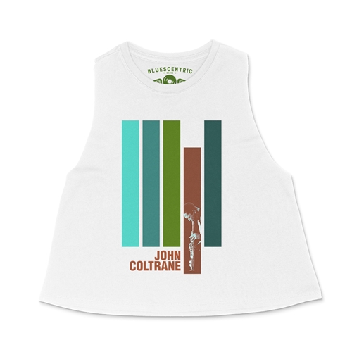 John Coltrane Jazz Racerback Crop Top - Women