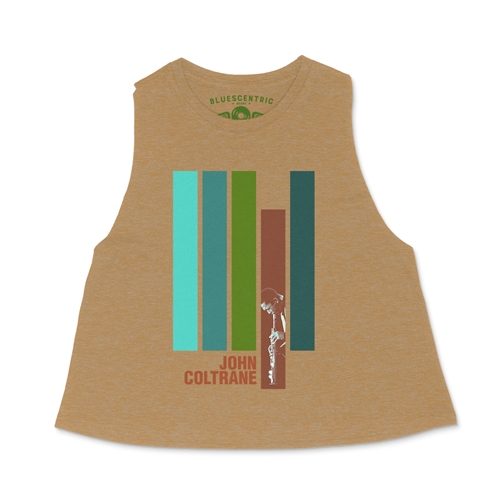 John Coltrane Jazz Racerback Crop Top - Women