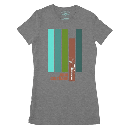 John Coltrane Jazz Ladies T Shirt - Relaxed Fit - ladiesdeepheather