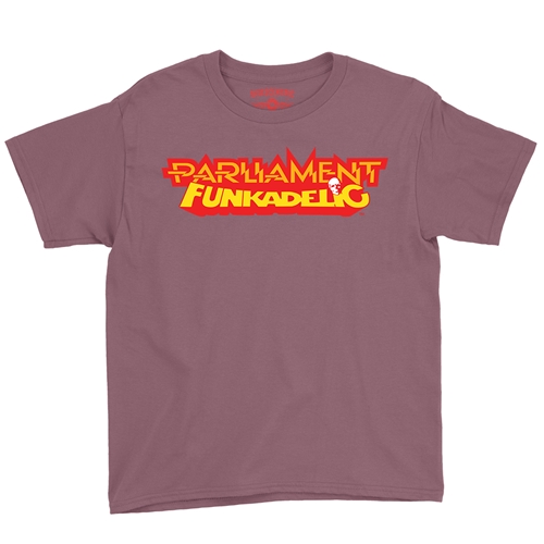 Parliament-Funkadelic Logo Youth T-Shirt - Lightweight Vintage Children & Toddlers - youthheathermaroon