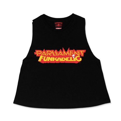 Parliament-Funkadelic Logo Racerback Crop Top - Women