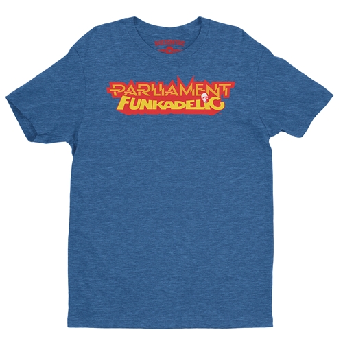 Parliament-Funkadelic Logo T-Shirt - Lightweight Vintage Style - vintageheatherroyalblue