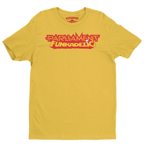 Parliament-Funkadelic Logo T-Shirt - Lightweight Vintage Style - vintagemaizeyellow