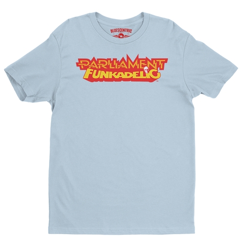 Parliament-Funkadelic Logo T-Shirt - Lightweight Vintage Style - vintagethrowbackblue