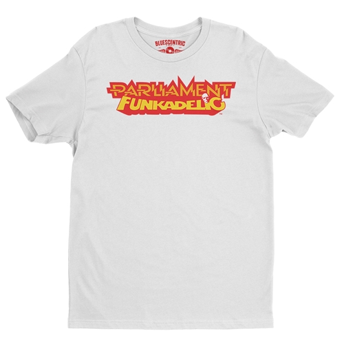 Parliament-Funkadelic Logo T-Shirt - Lightweight Vintage Style - vintagewhite