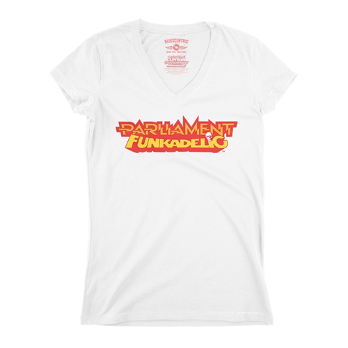 Parliament-Funkadelic Logo V-Neck T Shirt - Women