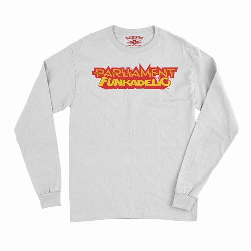 Parliament-Funkadelic Logo Long Sleeve T-Shirt - longsleevewhite