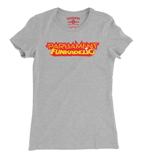 Parliament-Funkadelic Logo Ladies T Shirt - Relaxed Fit - ladiesathleticheather