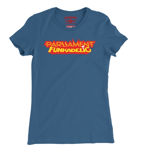 Parliament-Funkadelic Logo Ladies T Shirt - Relaxed Fit - ladiesblue