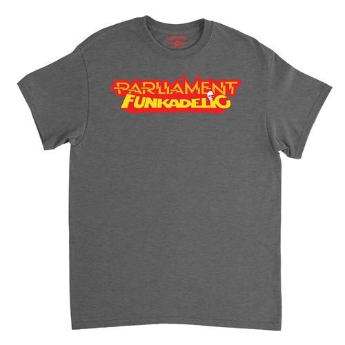 Parliament-Funkadelic Logo T-Shirt - Classic Heavy Cotton - classicheathergrey