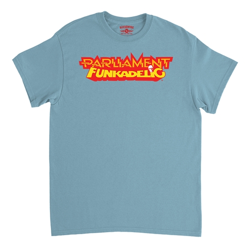 Parliament-Funkadelic Logo T-Shirt - Classic Heavy Cotton - classiclightblue