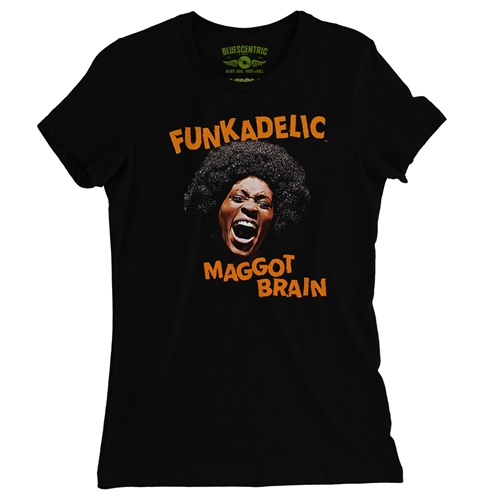 Orange Funkadelic Maggot Brain Ladies T Shirt - Relaxed Fit - ladiesblack