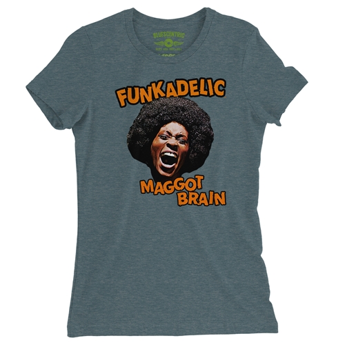 Orange Funkadelic Maggot Brain Ladies T Shirt - Relaxed Fit - ladiesheatherdeepteal