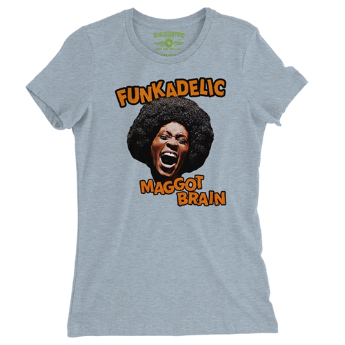 Orange Funkadelic Maggot Brain Ladies T Shirt - Relaxed Fit - ladiesheatherprismblue